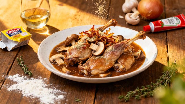 Recette de lapin sauce chasseur délicieux et facile à préparer