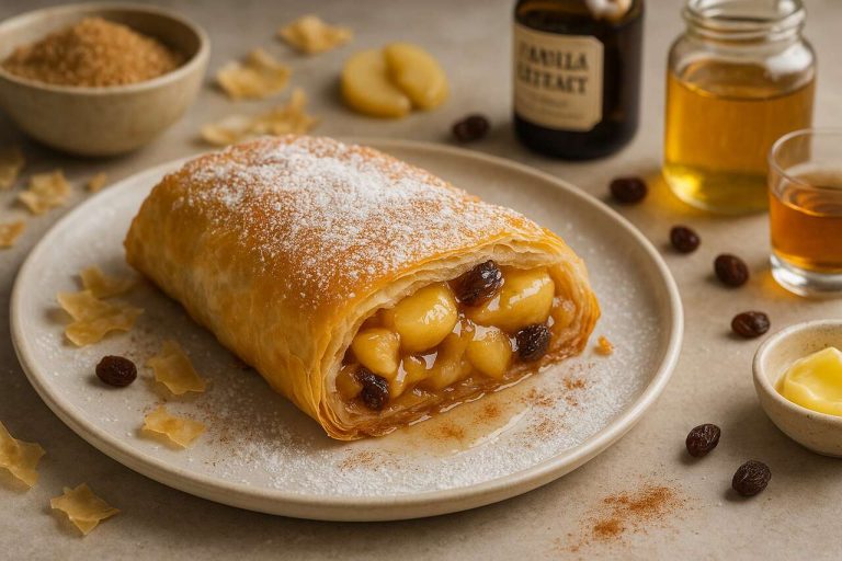 Recette : strudel aux pommes et miel facile