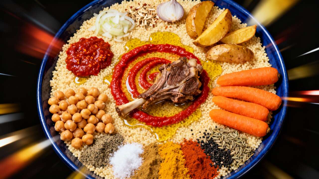Recette traditionnelle du couscous tunisien