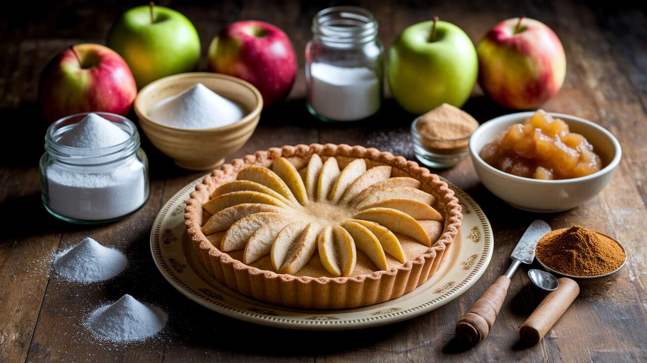 Tarte aux pommes et compote : recette facile et savoureuse