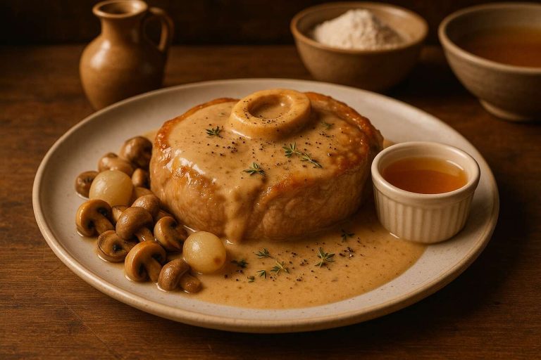 Rouelle de veau à la normande : recette savoureuse et facile