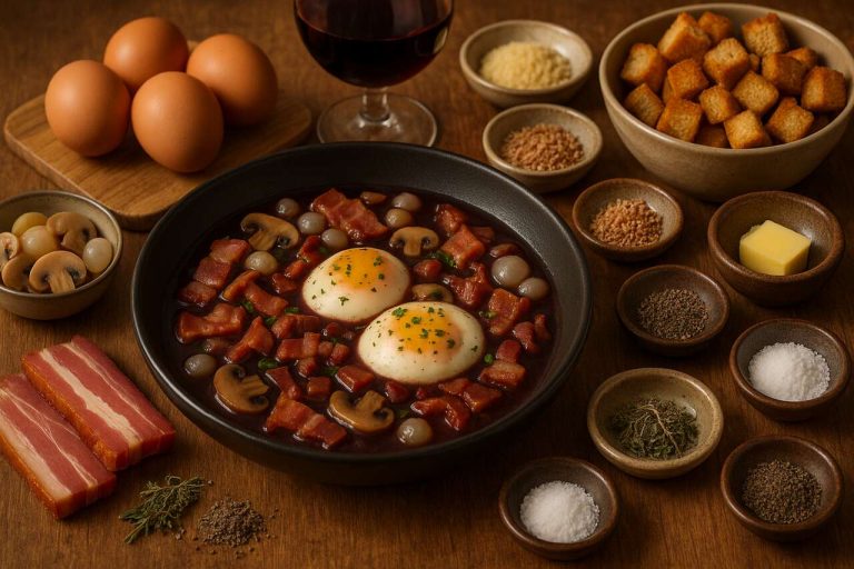 Œufs en meurette de ma maman : recette traditionnelle