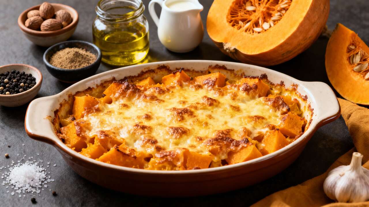 Recette facile de gratin de potimarron