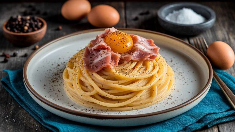 Spaghettis carbonara : recette authentique italienne sans crème