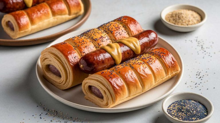 Roulés feuilletés à la saucisse : recette facile et rapide