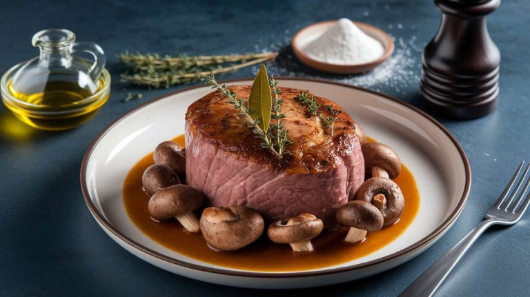 Rôti de veau en cocotte aux champignons : recette savoureuse