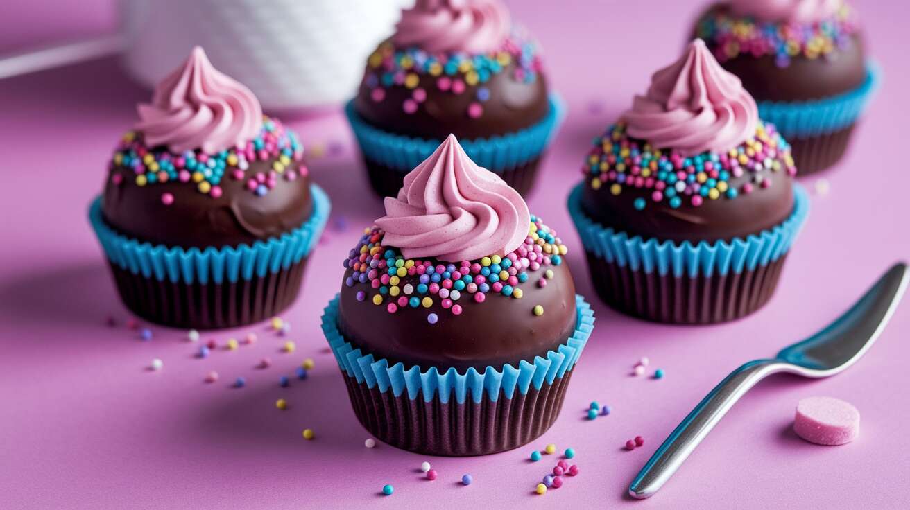 Recette délicieuse de pop cakes au chocolat