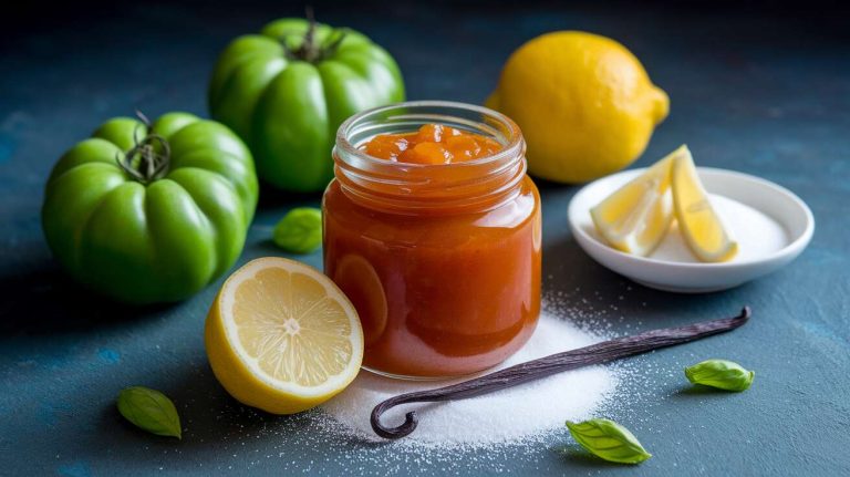 Confiture de tomates vertes au citron : recette facile et savoureuse