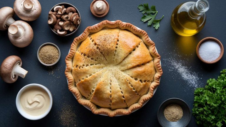Recette de tourte aux champignons facile et délicieuse