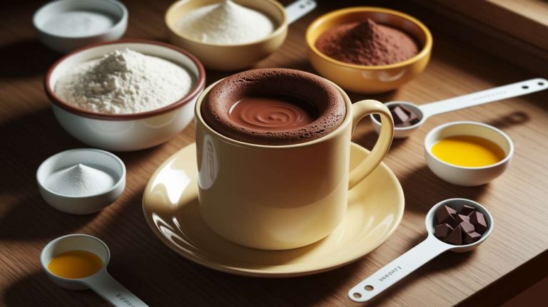 Mug Cake Fondant au Chocolat : recette Facile et Rapide