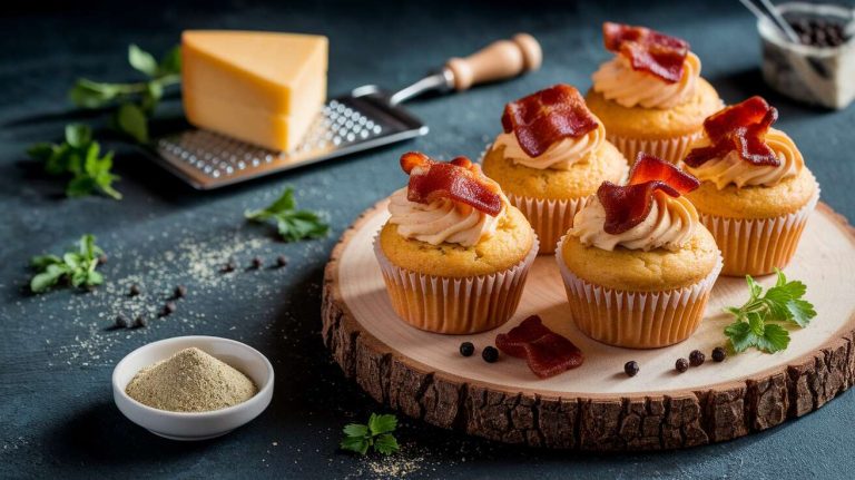 Muffins salés Comté et bacon pour l'apéritif