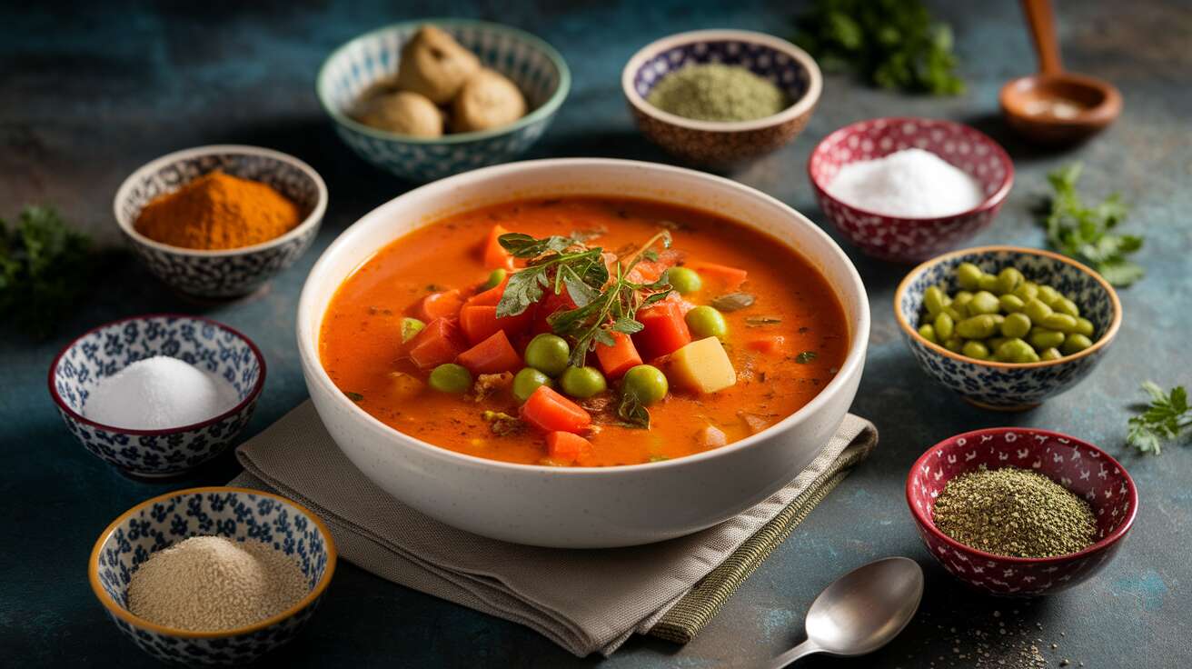 Soupe aux 7 légumes : recette facile et savoureuse