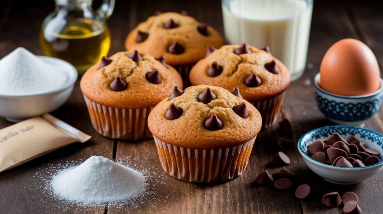 Muffins aux pépites de chocolat : recette facile et gourmande
