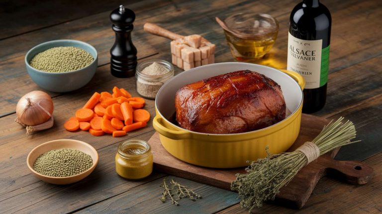 Palette de porc fumée en cocotte : recette savoureuse et facile