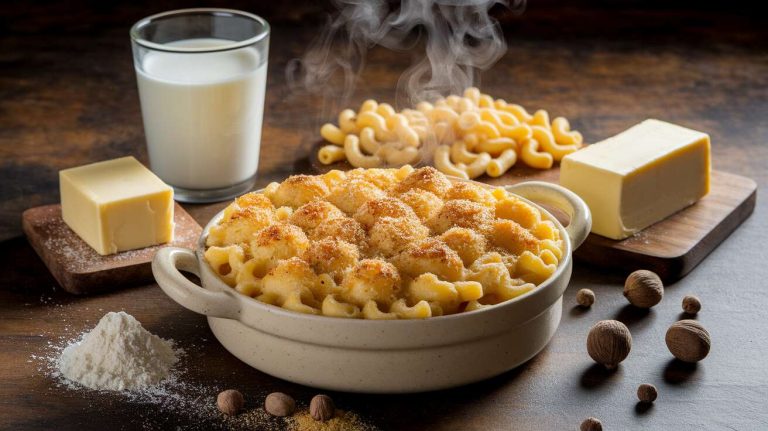 Gratin de macaronis au gruyère de Mami