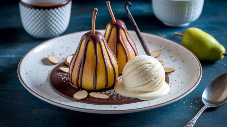 Recette Poires Belle-Hélène : délice Chocolaté Facile