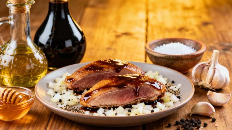 Aiguillettes de canard au balsamique : recette savoureuse et facile