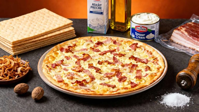 Flammekueche Express : recette Rapide et Facile