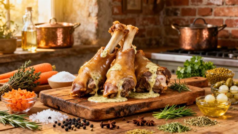 Pieds de veau à la ravigote froide : recette traditionnelle savoureuse