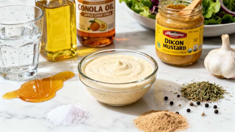 Recette : sauce légère pour salades et crudités