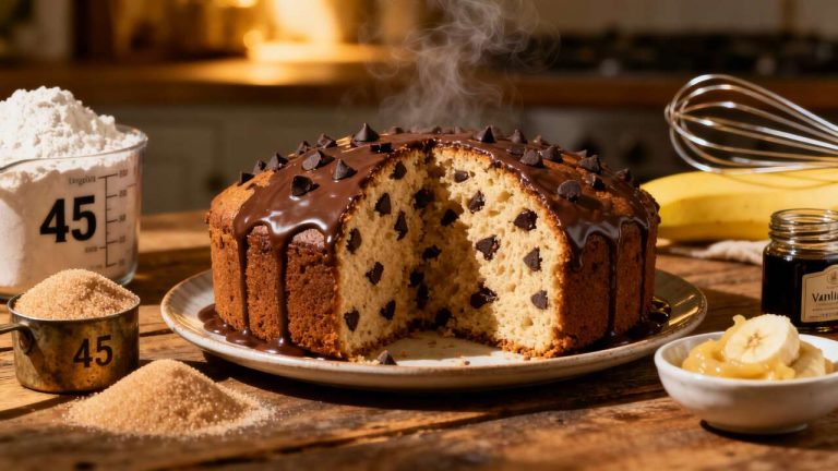 Cake bananes et chocolat : délice à déguster
