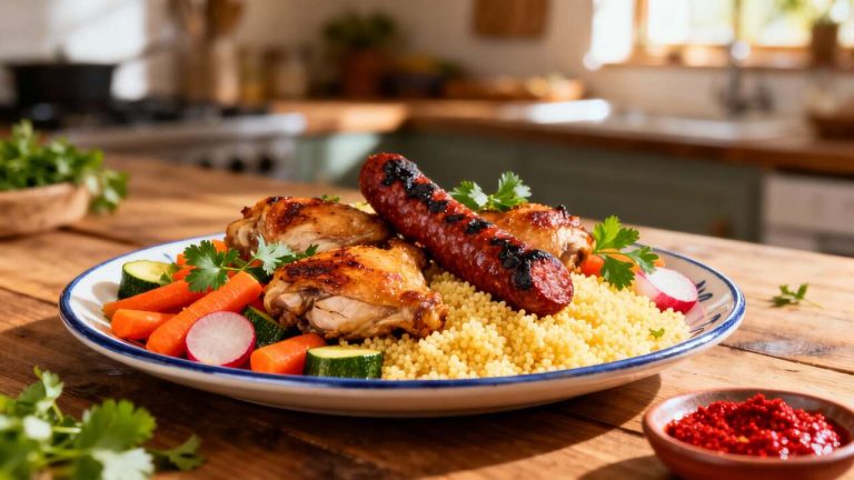 Couscous Poulet Merguez Facile : recette Traditionnelle