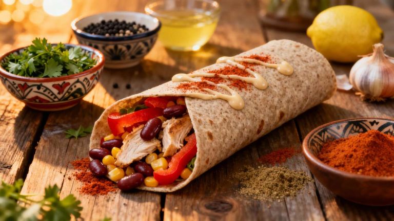 Wrap minceur au poulet : savourez léger et gourmand