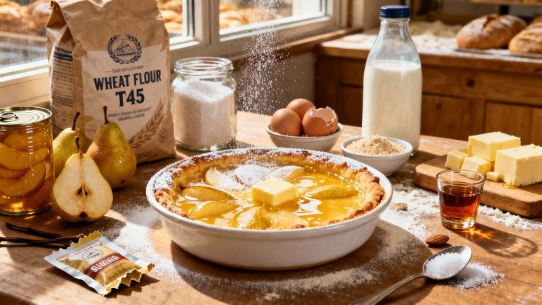 Clafoutis aux poires facile : recette rapide et savoureuse