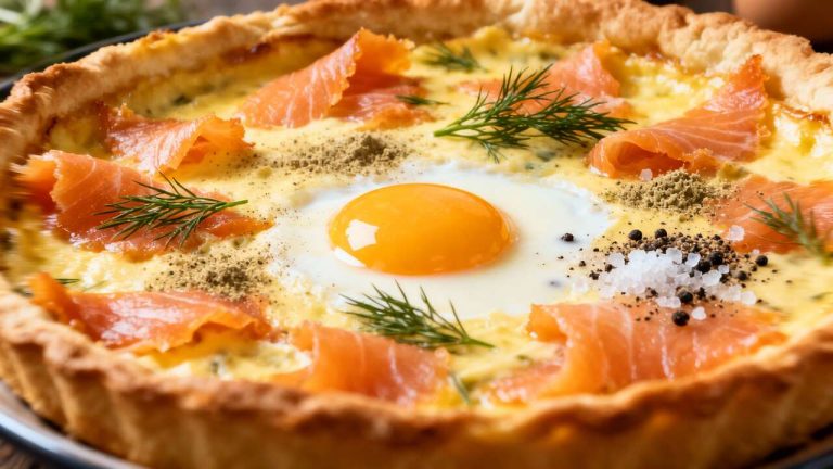 Recette facile : quiche au saumon fumé