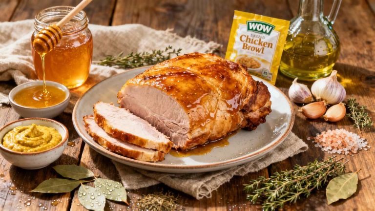 Palette de porc à la moutarde et au miel : recette savoureuse