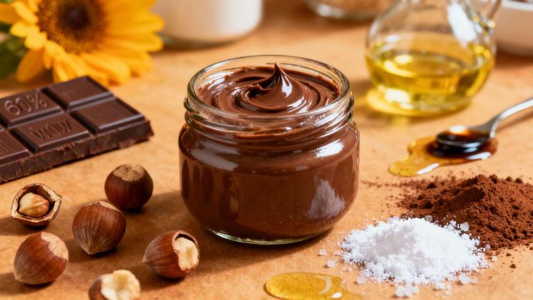 Pâte à tartiner maison chocolat noisettes : la recette facile