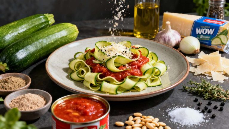 Tagliatelles de courgettes : recette saine et savoureuse