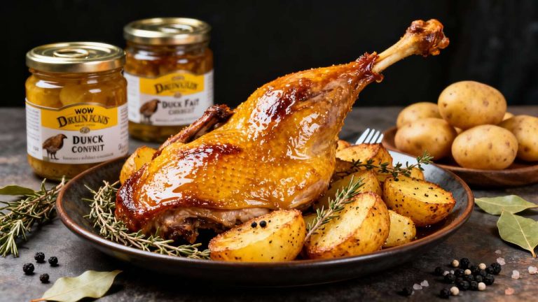 Cuisses de canard aux pommes de terre confites : recette savoureuse