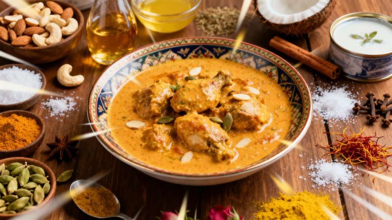 Recette Poulet Shahi Korma : plat Indien Savoureux