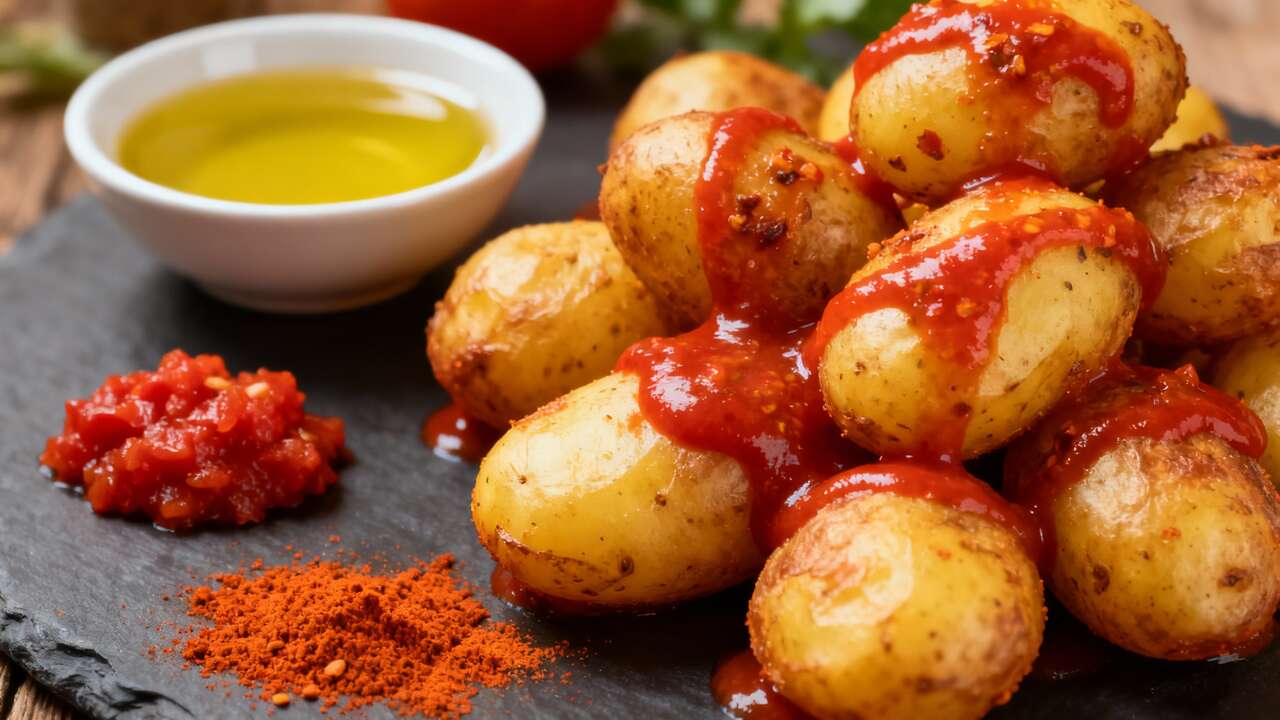 Recette de Patatas Bravas : pommes de Terre Frites à la Sauce Tomate Épicée