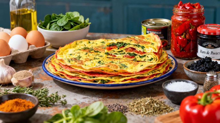 Recette traditionnelle du crespeou : œufs provençaux en couches