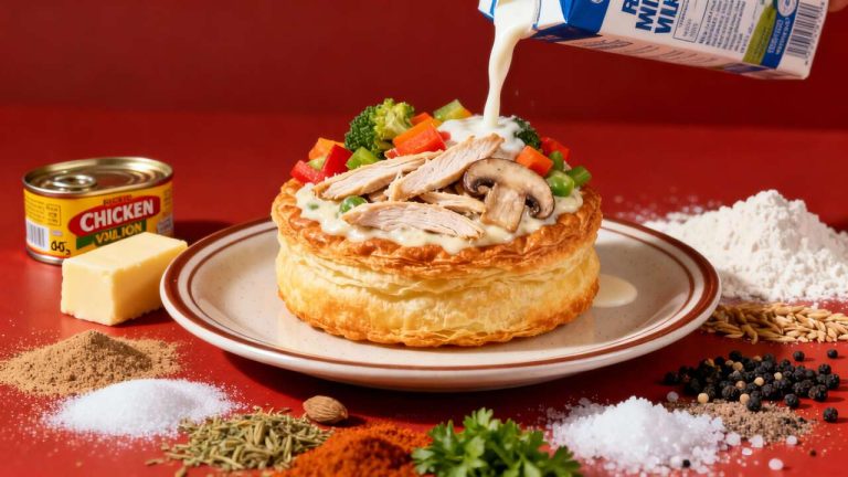 Vol-au-vent aux blancs de poulet : recette savoureuse et facile