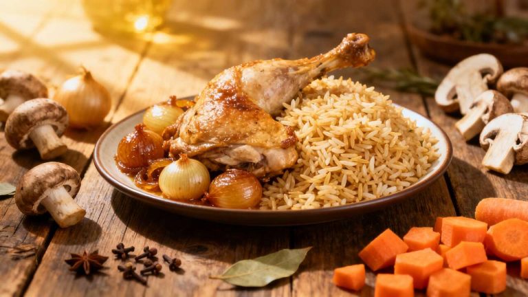 Recette traditionnelle : la poule au riz de la mère Michel