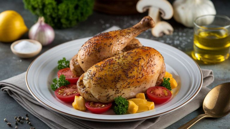 Poulet chasseur : la recette classique et pas chère à faire avec des hauts de cuisse