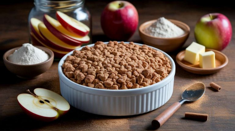 Voici comment préparer un crumble pommes-cannelle irrésistible en seulement 10 minutes