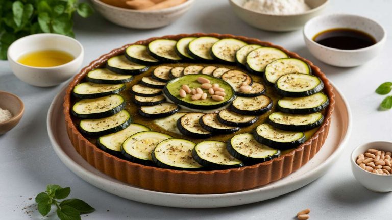 Marre du gratin ? Cette tarte tatin aux courgettes et pesto fondant régale à chaque bouchée