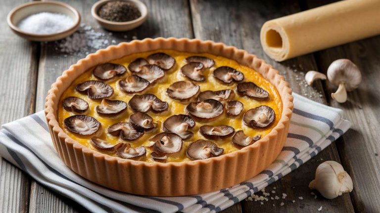 Cette quiche aux champignons bluffe tous les invités (avec 6 ingrédients seulement)