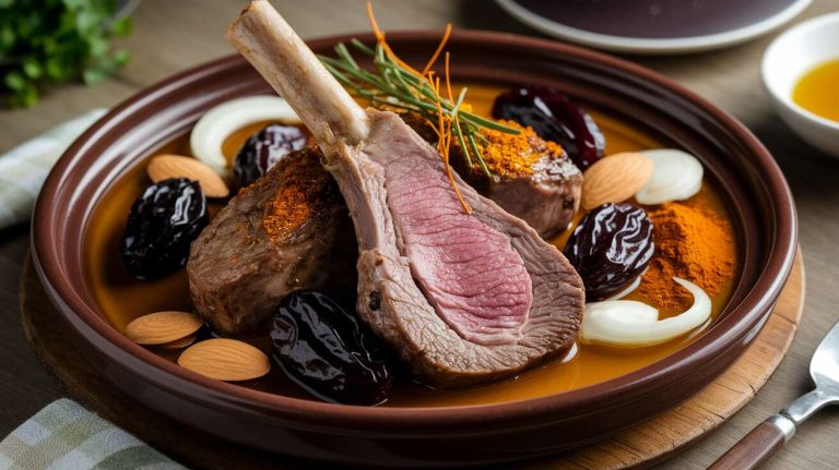 Tajine d'agneau aux pruneaux : recette savoureuse et facile