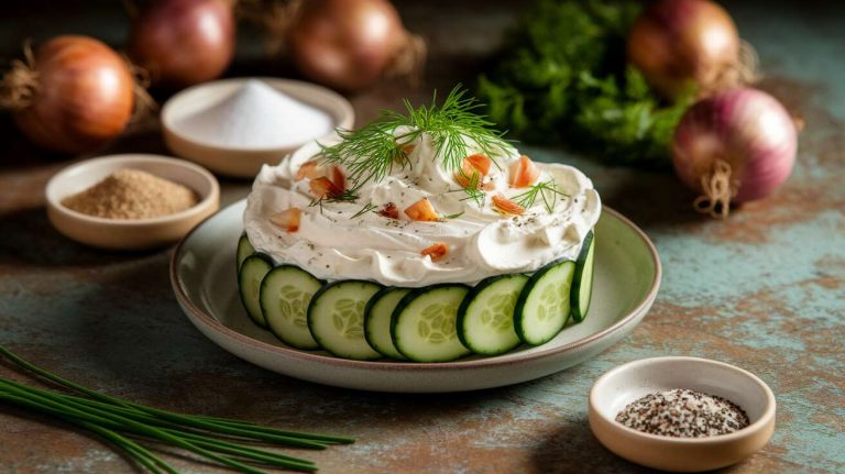 Salade de concombres à la crème fraîche : recette facile et rapide