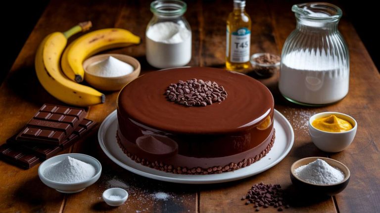 Gâteau fondant banane chocolat : recette irrésistible