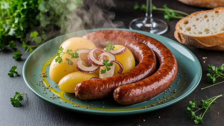 Saucisses fumées aux pommes de terre : recette facile et savoureuse