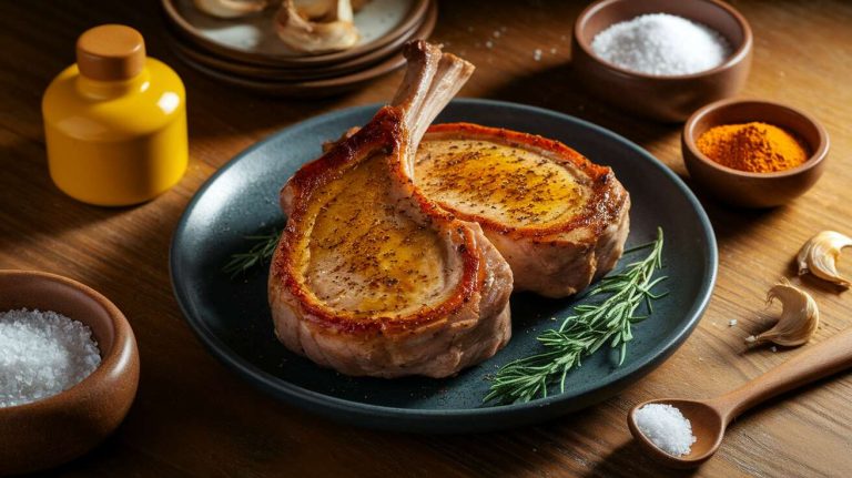 Côtes de porc au four : recette savoureuse et facile