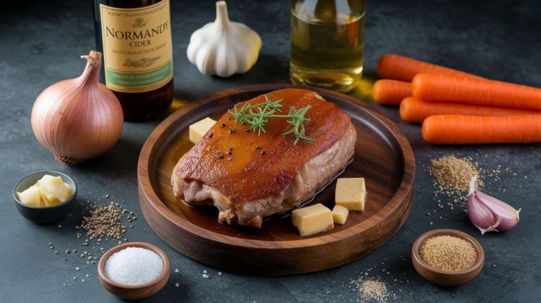 Joues de porc confites au cidre : recette savoureuse
