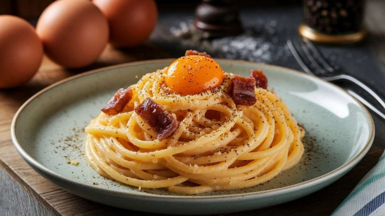 Recette traditionnelle de carbonara italienne