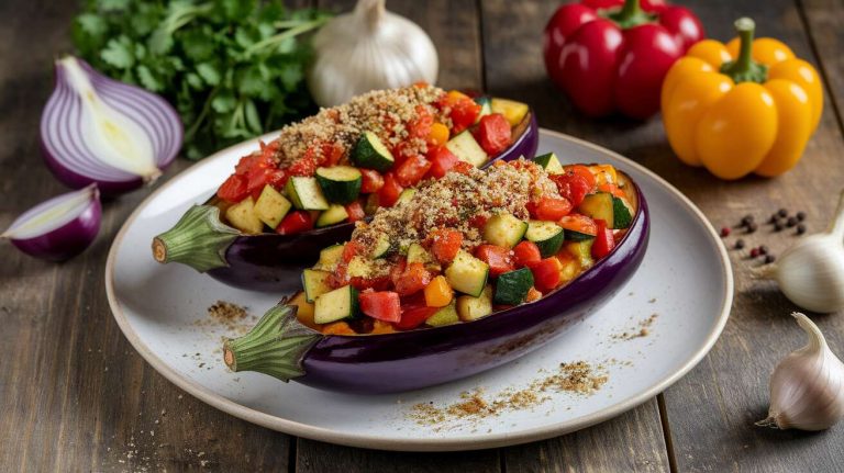 Aubergines Farcies aux Légumes : recette Savoureuse et Facile